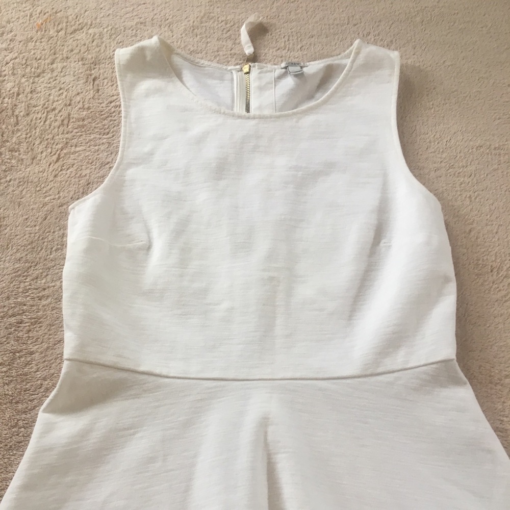 Beautiful J. Crew winter white sleeveless Too